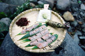 榊さんの岩魚料理・岩魚の刺身